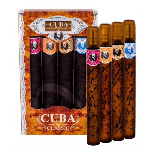 Cuba Blue set cadou EDT Blue 35 ml + EDT Yellow 35 ml + EDT Red 35 ml + EDT Orange 35 ml pentru bărbați