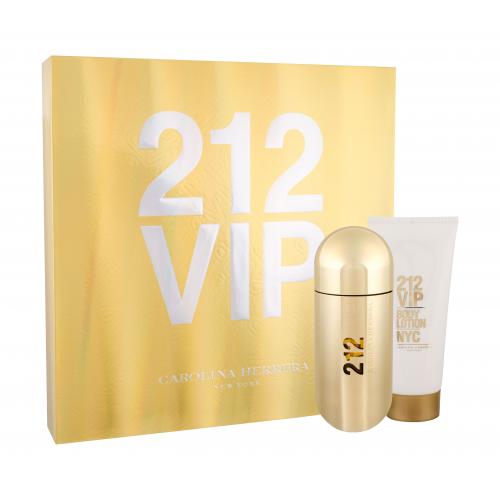 Carolina Herrera 212 VIP set cadou EDP 80 ml + Lapte de corp 100 ml pentru femei