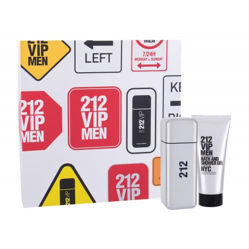 Carolina Herrera 212 VIP Men set cadou EDT 100 ml + Gel de dus 100 ml pentru bărbați