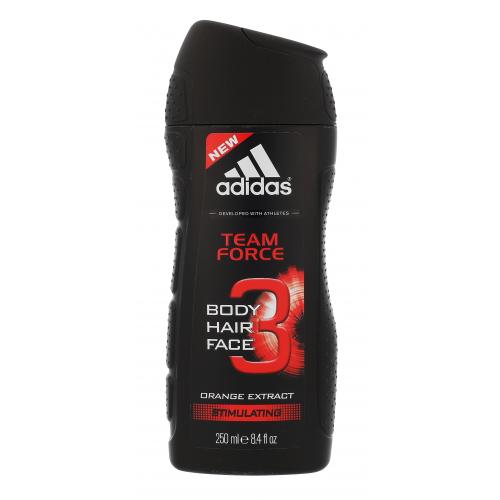 Adidas Team Force 3in1 250 ml gel de duș pentru bărbați