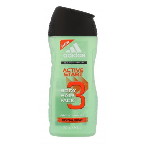 Adidas Active Start 3in1 250 ml gel de duș pentru bărbați