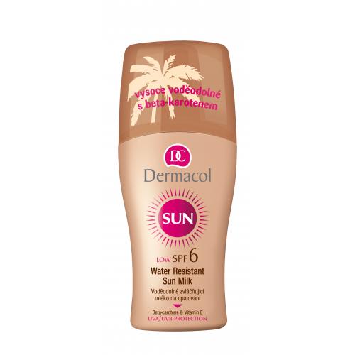 Dermacol Sun Milk Spray SPF6 200 ml protecție solară pentru corp pentru femei Rezistent la apă