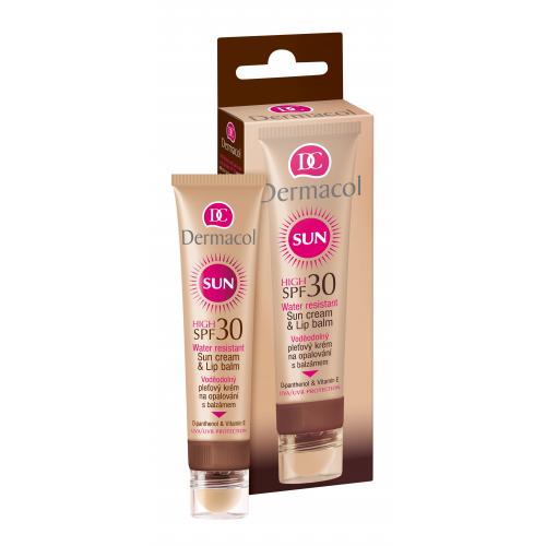 Dermacol Sun Cream & Lip Balm SPF30 30 ml protecție solară pentru ten pentru femei