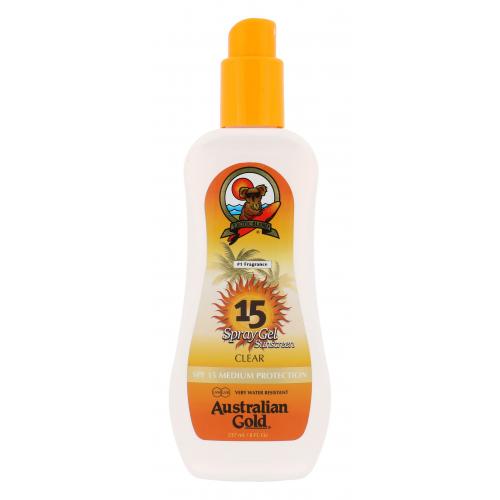 Australian Gold Sunscreen Spray Gel SPF15 237 ml protecție solară pentru corp pentru femei