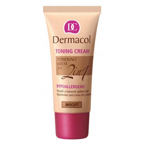 Dermacol Toning Cream 2in1 30 ml cremă bb pentru femei Biscuit