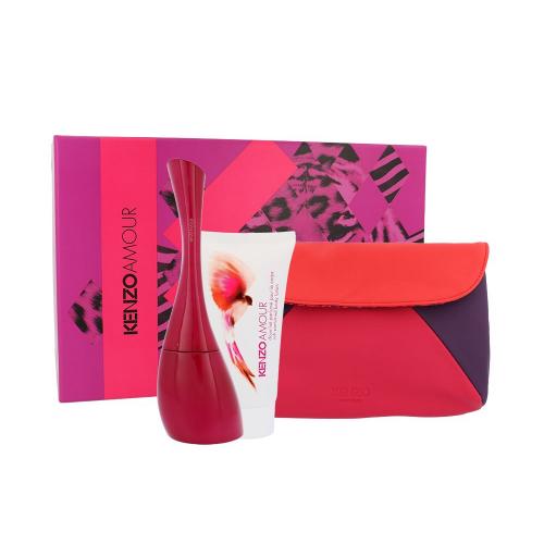 KENZO Kenzo Amour set cadou apa de parfum 100 ml + lotiune de coro 50 ml + geanta cosmetica pentru femei