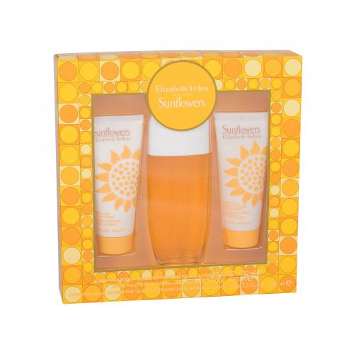 Elizabeth Arden Sunflowers set cadou Apa de toaleta 100 ml + 100 ml Lapte de corp + 100 ml Crema hidratanta corps pentru femei