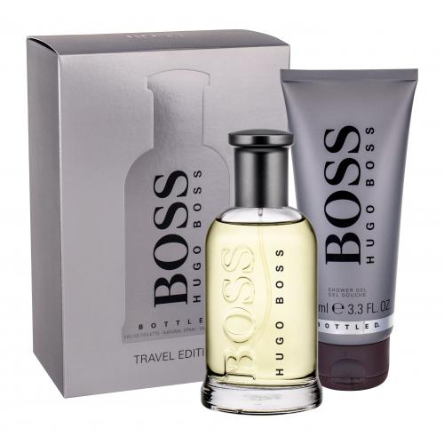 HUGO BOSS Boss Bottled set cadou EDT 100 ml + Gel de dus 100 ml pentru bărbați