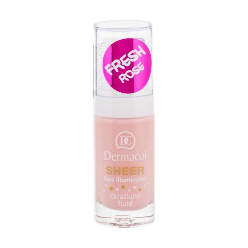 Dermacol Sheer Face Illuminator 15 ml bază de machiaj pentru femei fresh rose