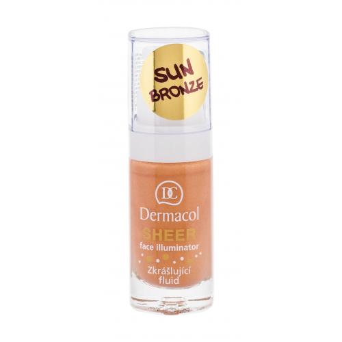 Dermacol Sheer Face Illuminator 15 ml bază de machiaj pentru femei sun bronze