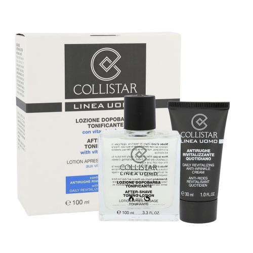 Collistar Men set cadou Lotiune dupa barbierit After-Shave Tonin Lotion 100 ml + Crema antirid 30 ml pentru bărbați