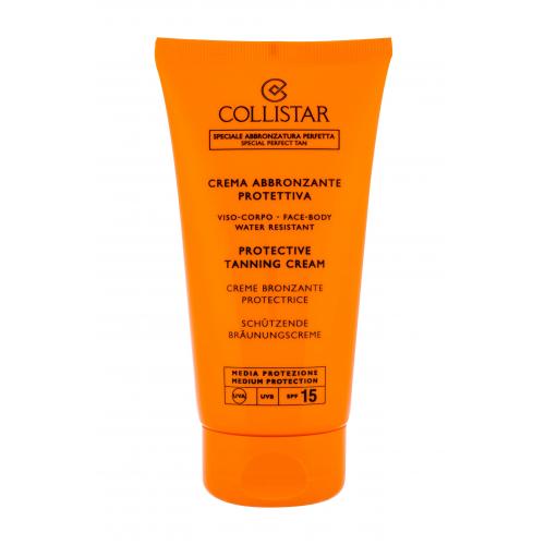 Collistar Special Perfect Tan Protective Tanning Cream SPF15 150 ml protecție solară pentru corp pentru femei Rezistent la apă