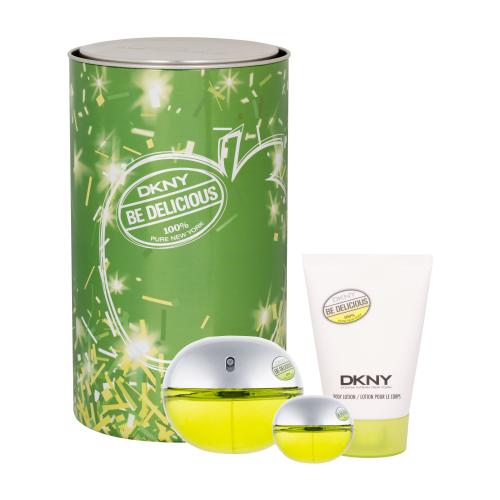 DKNY DKNY Be Delicious set cadou apa de parfum 100 ml + apa de parfum 7 ml + lotiune de corp 100 ml pentru femei