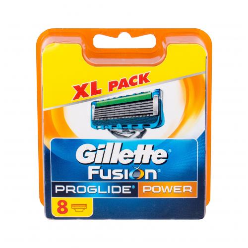 Gillette Fusion Proglide Power 8 buc rezerve aparat de ras pentru bărbați