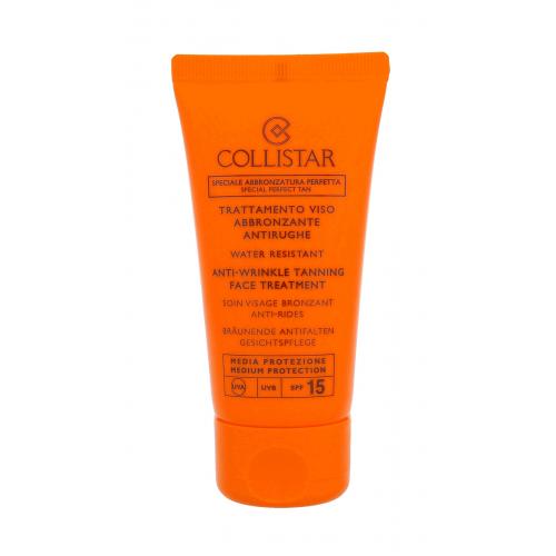 Collistar Special Perfect Tan Tanning Face Treatment SPF15 50 ml protecție solară pentru ten pentru femei