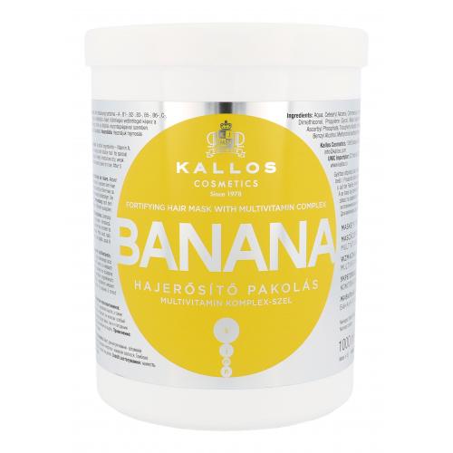Kallos Cosmetics Banana 1000 ml mască de păr pentru femei