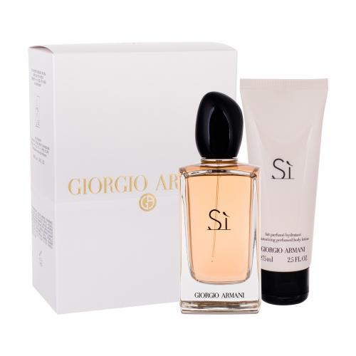 Giorgio Armani Sì set cadou EDP 100 ml + Lapte de corp 75 ml pentru femei