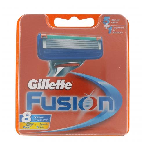 Gillette Fusion 8 buc rezerve aparat de ras pentru bărbați