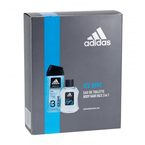 Adidas Ice Dive set cadou EDT 100 ml + Gel de dus 250 ml pentru bărbați