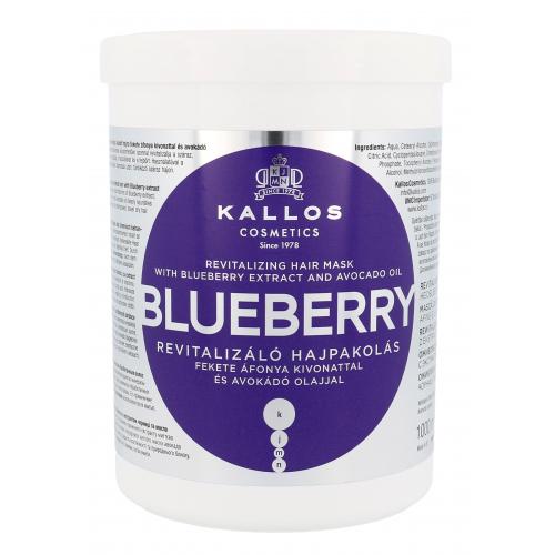 Kallos Cosmetics Blueberry 1000 ml mască de păr pentru femei
