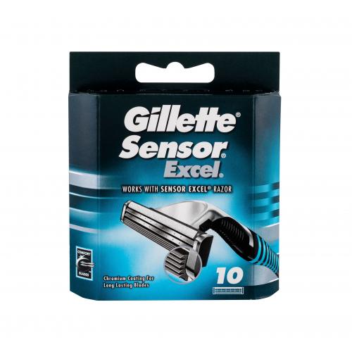 Gillette Sensor Excel 10 buc rezerve aparat de ras pentru bărbați