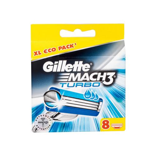 Gillette Mach3 Turbo 8 buc rezerve aparat de ras pentru bărbați