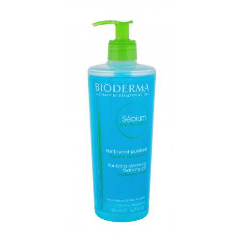 BIODERMA Sébium Gel Moussant With Pump 500 ml gel demachiant pentru femei