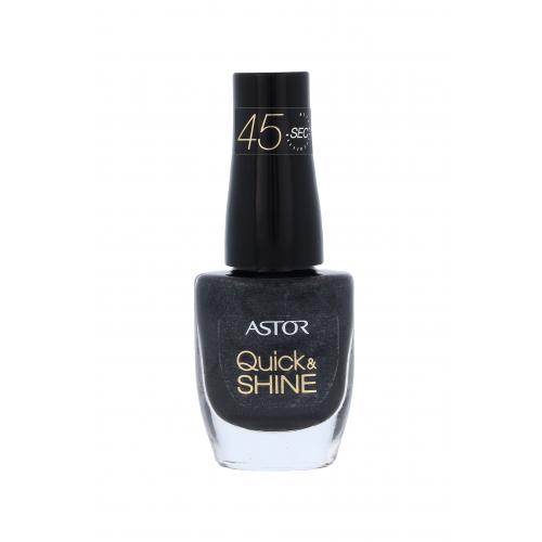 ASTOR Quick & Shine 8 ml lac de unghii pentru femei 602 Lady In Black