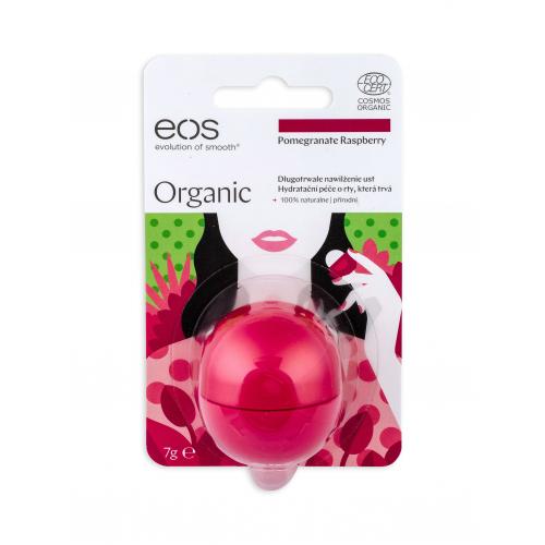 EOS Organic 7 g balsam de buze pentru femei Pomegranate Raspberry BIO; Natural