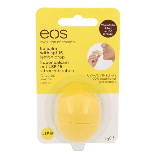 EOS Lip Balm SPF15 7 g balsam de buze pentru femei Lemon Drop Natural