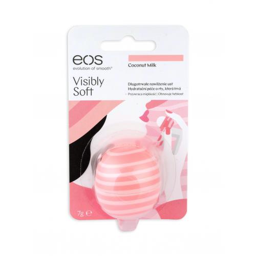 EOS Visibly Soft 7 g balsam de buze pentru femei Coconut Milk Natural