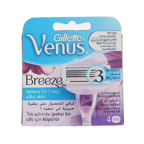 Gillette Venus Breeze 4 buc rezerve aparat de ras pentru femei