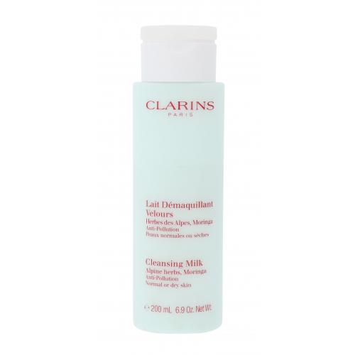 Clarins Cleansing Milk With Alpine Herbs Dry/Normal 200 ml lapte de curățare pentru femei Natural