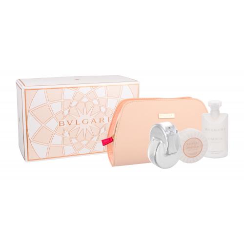 Bvlgari Omnia Crystalline set cadou EDT 65 ml + Lapte de corp 75 ml + Sapun 75 g + Borseta cosmetice pentru femei