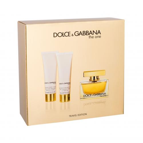 Dolce&Gabbana The One set cadou EDP 75 ml + Lapte de corp 50 ml + Gel de dus 50 ml pentru femei