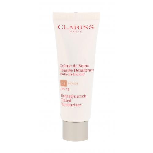 Clarins HydraQuench Tinted Moisturizer SPF15 50 ml cremă de zi tester pentru femei 03 Peach Natural