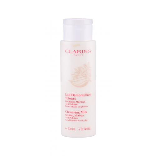 Clarins Cleansing Milk With Gentian 200 ml lapte de curățare tester pentru femei Natural