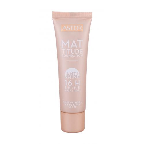 ASTOR Mattitude Anti Shine Foundation SPF22 30 ml fond de ten pentru femei 200 Nude