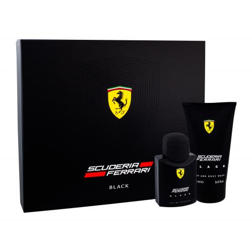 Ferrari Scuderia Ferrari Black set cadou EDT 75 ml + Gel de dus 150 ml pentru bărbați