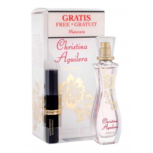 Christina Aguilera Woman set cadou EDP 30 ml + Mascara Max Factor Masterpiece 5,3 ml pentru femei