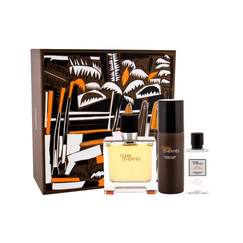 Hermes Terre d´Hermès set cadou Parfum 75 ml + Lotiune dupa barbierit 40 ml + Spuma de barbierit 50 ml pentru bărbați