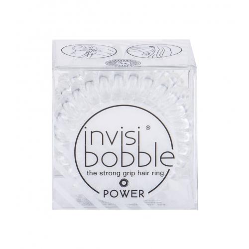 Invisibobble Power Hair Ring 3 buc elastice de păr pentru femei Crystal Clear