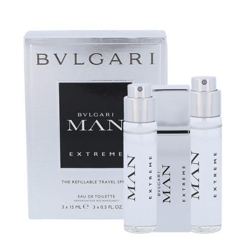 Bvlgari Bvlgari Man Extreme 3x15 ml apă de toaletă pentru bărbați