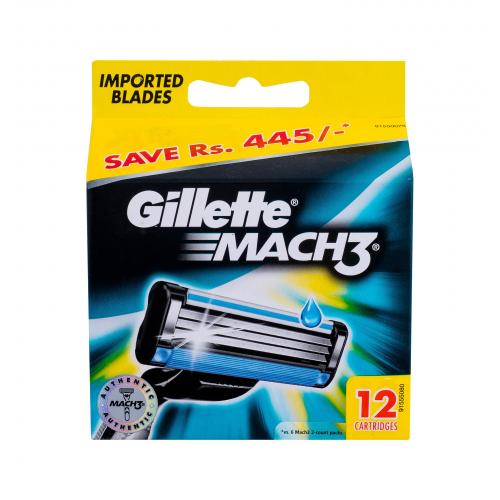 Gillette Mach3 12 buc rezerve aparat de ras pentru bărbați