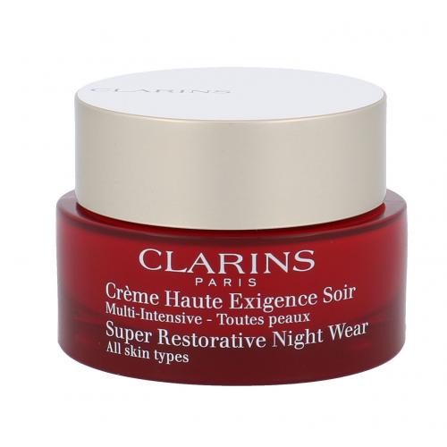 Clarins Super Restorative 50 ml cremă de noapte tester pentru femei Natural