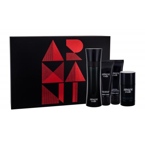 Giorgio Armani Armani Code Pour Homme set cadou EDT 125 ml + Balsam dupa barbierit 75 ml + Gel de dus 75 ml + Deodorant Stick 75 ml pentru bărbați