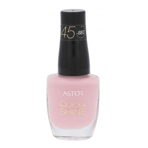 ASTOR Quick & Shine 8 ml lac de unghii pentru femei 606 Pink Matter