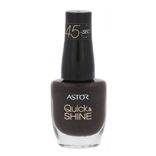 ASTOR Quick & Shine 8 ml lac de unghii pentru femei 616 Dark Chocolate