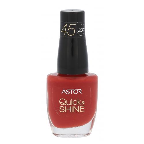 ASTOR Quick & Shine 8 ml lac de unghii pentru femei 626 Cherry Clafoutis