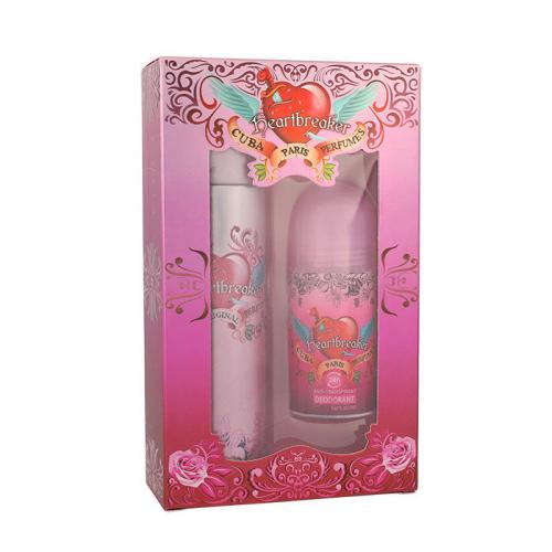 Cuba Heartbreaker set cadou apa de parfum 100 ml + deodorant 50 ml pentru femei